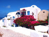 Typiese bouw van santorini
